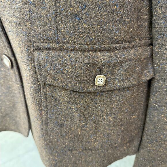 LL Bean Wool Silk Tweed Blazer sz L - Picture 4 of 7